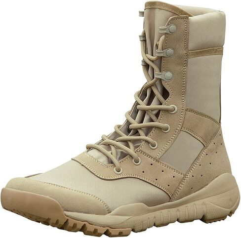 KEHAIOO Men Ultrallight Outdoor Climbing Shoes, Tactical Training Army Boots, Summer Breathable Mesh Hiking Desert Boot in Saudi Arabia