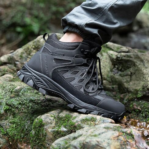 FREE SOLDIER Men's Hiking Boots Outdoor Lightweight Breathable Ankle Boots Waterproof for Trekking Hiking in Saudi Arabia