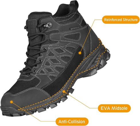 FREE SOLDIER Men's Hiking Boots Outdoor Lightweight Breathable Ankle Boots Waterproof for Trekking Hiking in Saudi Arabia