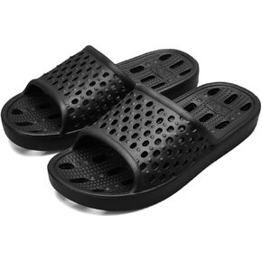 Xomiboe Shower Shoes For Men Women, Quick Dry Shower Slippers for Bathroom | Non Slip Lightweight EVA, With Drain Holes, Wide Fit For Gym Shower, College Dorm, Locker Room, Indoor, Pool in Saudi Arabia