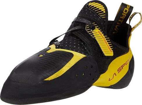 La Sportiva Mens Solution Comp Rock Climbing Shoes | Performance Climber, Soft & Sensitive Slipper, Extra Toe Rubber, Precise Fit, 1 Strap Hook & Loop in Kuwait
