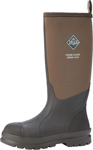 Muck Wellington Boots Men's Chore Classic Tall Xpress Cool, Bark, 11 in Saudi Arabia