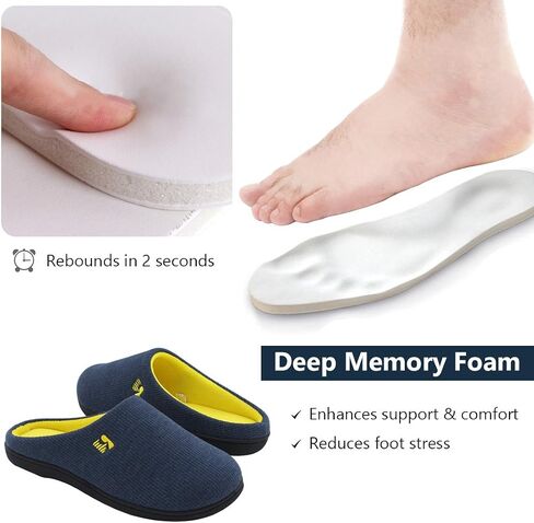 RockDove Men's Original Two-Tone Memory Foam Slipper in Kuwait