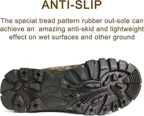 8 Fans Hunting Boots for Men,800g thinsulate Insulated Realtree Camo Boots with Memory Foam Insole for Turkey Hunting Hiking in Saudi Arabia