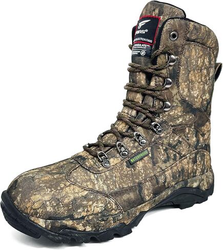 8 Fans Hunting Boots for Men,800g thinsulate Insulated Realtree Camo Boots with Memory Foam Insole for Turkey Hunting Hiking in Saudi Arabia