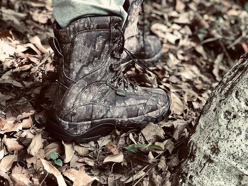 8 Fans Hunting Boots for Men,800g thinsulate Insulated Realtree Camo Boots with Memory Foam Insole for Turkey Hunting Hiking in Saudi Arabia
