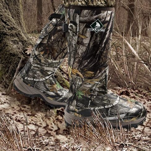 Obcursco Hunting Boots for Men, Waterproof Insulated 6mm Neoprene Rubber Boots for Hunting and Outdoor Activities (Camo) in Saudi Arabia