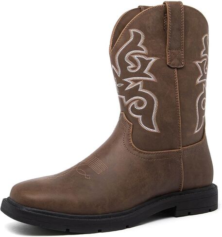 Mens Cowboy Boots - Square Toe Cowboy Boots for Men Traditional Mens Western Boots - Mens Boots Square Toe Style - Cowboy Work Boots Men - Cowboys Boots in Saudi Arabia