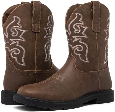 Mens Cowboy Boots - Square Toe Cowboy Boots for Men Traditional Mens Western Boots - Mens Boots Square Toe Style - Cowboy Work Boots Men - Cowboys Boots in Saudi Arabia