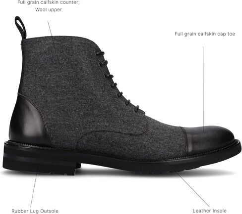 TAFT Jack Boot Handcrafted Leather and Wool Men's Dress Boot in Kuwait