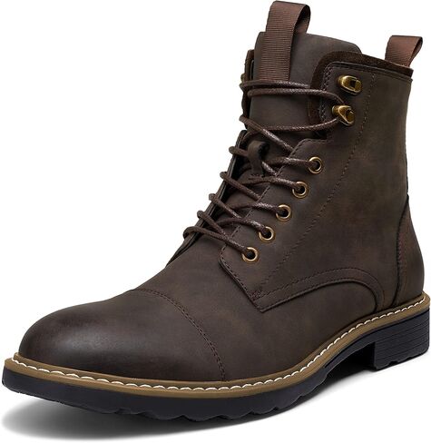 Vostey Mens Boots Motorcycle Casual Boots For Men Waterproof Chukka Boots Mens in Kuwait