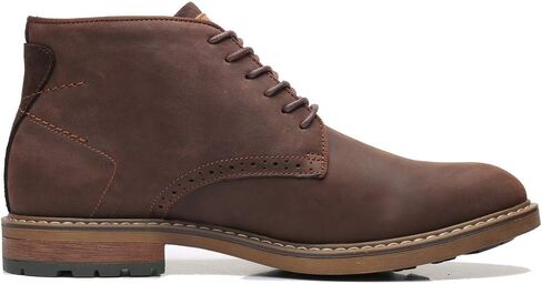 Arkbird Men's Chukka Boots, Leather Ankle Dress Boot Casual Oxfords Lace Up Work Shoes in Kuwait