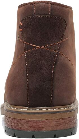 Arkbird Men's Chukka Boots, Leather Ankle Dress Boot Casual Oxfords Lace Up Work Shoes in Kuwait