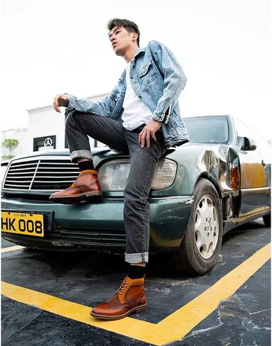 Arkbird Chelsea Ankle Boots for Men Genuine Leather Oxford Casual and Formal Dress Boot in Saudi Arabia