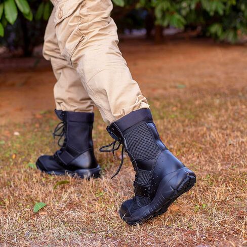 WWOODTOMLINSON Men's LD Lightweight Combat Boots Microfiber/Suede Leather Military Tactical Boots in Saudi Arabia
