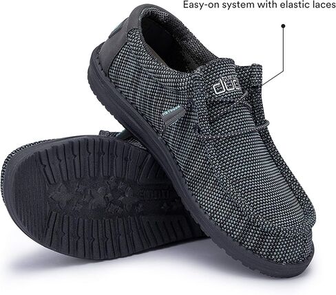 Hey Dude Men's Wally Kite Various Sizes and Colors | Men’s Shoes | Men's Lace-Up Loafers | Lightweight and Comfortable in Saudi Arabia