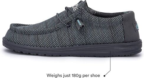 Hey Dude Men's Wally Kite Various Sizes and Colors | Men’s Shoes | Men's Lace-Up Loafers | Lightweight and Comfortable in Saudi Arabia