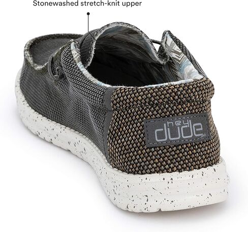 Hey Dude Men's Wally Kite Various Sizes and Colors | Men’s Shoes | Men's Lace-Up Loafers | Lightweight and Comfortable in Saudi Arabia