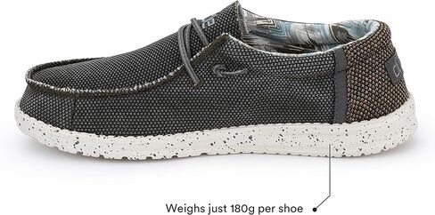 Hey Dude Men's Wally Kite Various Sizes and Colors | Men’s Shoes | Men's Lace-Up Loafers | Lightweight and Comfortable in Saudi Arabia