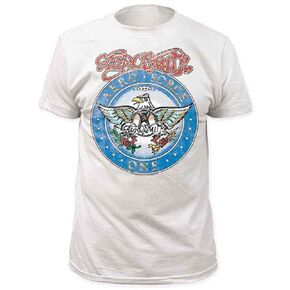 تي شيرت Impact Aerosmith Aero Force للرجال باللون الأبيض بأكمام قصيرة (للبالغين in Kuwait