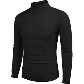 COOFANDY Men's Slim Fit Mock Turtleneck Pullover Sweater Casual Basic Knitted Thermal Sweaters in Saudi Arabia