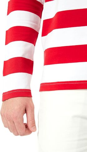 SSLR-Long-Sleeve-Tee-Shirts-for-Men-Striped T Shirts Crewneck Cotton Causal in Saudi Arabia