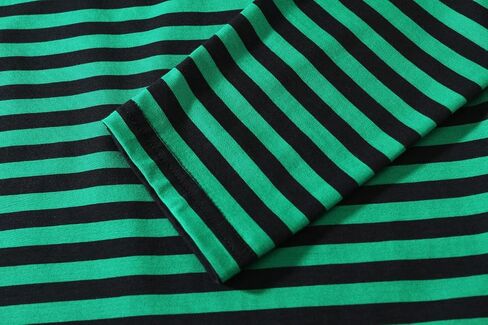 SSLR-Long-Sleeve-Tee-Shirts-for-Men-Striped T Shirts Crewneck Cotton Causal in Saudi Arabia