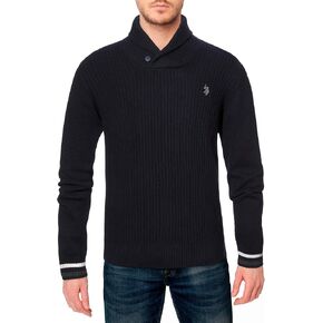 U.S. Polo Assn. Men's Reverse Jersey Shawl Collar Sweater in Saudi Arabia