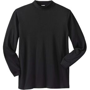 KingSize Men's Big & Tall Mock Turtleneck Long-Sleeve Cotton Tee in Kuwait