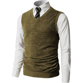 H2H Mens Casual Slim Fit Pullover Sweaters Vest Lightweight Knitted Thermal Basic Designed