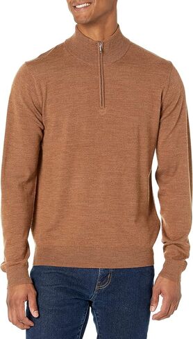 Goodthreads Men's Lightweight Merino Wool Quarter-Zip Sweater in Saudi Arabia