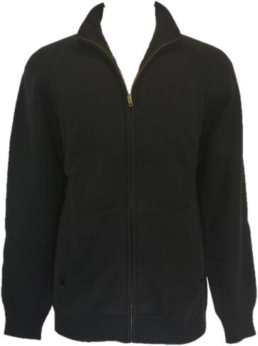Shephe 10 Ply Men's Cardigan Cashmere Sweater Solid Color in Saudi Arabia