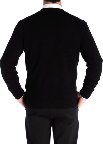 Kallspin Men’s Cardigan Sweater Cashmere Wool Blend V Neck Buttons Cardigan with Pockets in Saudi Arabia