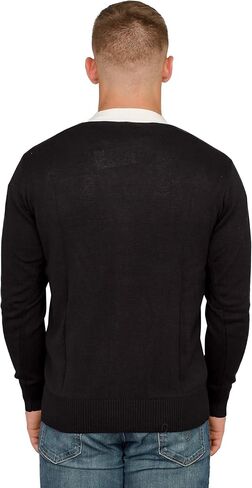 Revenge of the Nerds Tri Lambda Black with White Mens Costume Cardigan Sweater in Saudi Arabia