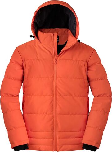 Wantdo Men's Thicken Puffer Jacket Insulated Water-Resistant Warm Winter Coat with Hood in Saudi Arabia