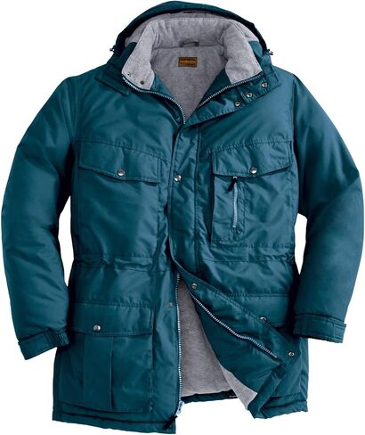 Boulder Creek by KingSize Men's Big & Tall Fleece-Lined Parka with Detachable Hood and 6 Pockets Coat in Kuwait