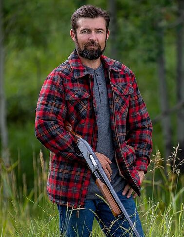 Legendary Whitetails Men's Tough as Buck Berber Lined Flannel Shirt Jacket in Saudi Arabia