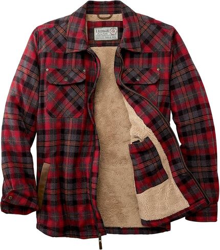 Legendary Whitetails Men's Tough as Buck Berber Lined Flannel Shirt Jacket in Saudi Arabia