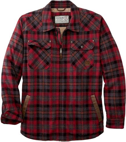 Legendary Whitetails Men's Tough as Buck Berber Lined Flannel Shirt Jacket in Saudi Arabia