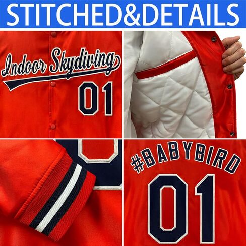 Custom Men/Women/Youth Varsity Baseball Jacket Sportswear Coat Stitched Personalized Name Number in Saudi Arabia