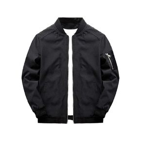 Lavnis Men's Lightweight Softshell Coat Sportwear Zipper Windbreaker Flight Bomber Jacket