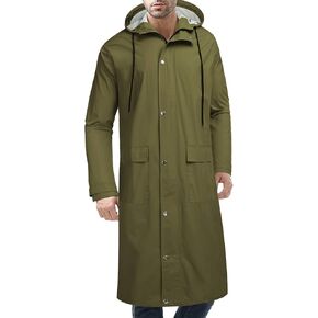 COOFANDY Men's Rain Jacket with Hood Waterproof Lightweight Active Long Raincoat in Saudi Arabia