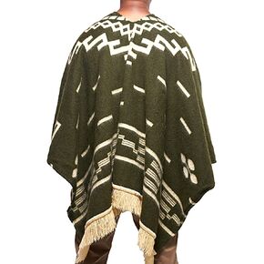 DAVLINA, Clint Eastwood, Alpaca Wool Poncho: Western Style, Unique and Handmade in Ecuador. Thick, Warm and Soft Wool Poncho