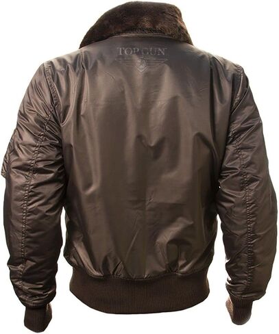 Top Gun Official B-15 Men’s Flight Bomber Jacket with Patches in Kuwait