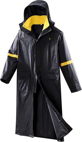 Classic Rain Suits for Men Breathable Rain Gear for Waterproof work, Hooded Coats Jacket and Pants in Kuwait