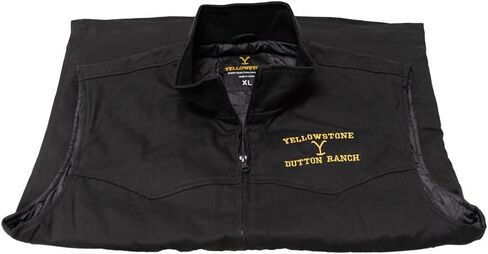 Yellowstone Dutton Ranch Vest, Black in Kuwait
