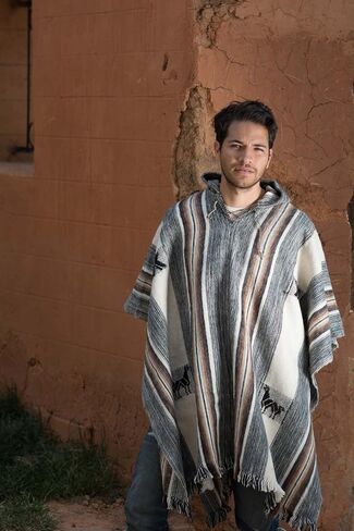 Gamboa Alpaca Poncho Men Hippie Clothes for Men Wool Poncho Men Pancho Men Mens Poncho Cloak with Hood Men Ponchos Adult Mexican Poncho Sweater Panchos in Saudi Arabia
