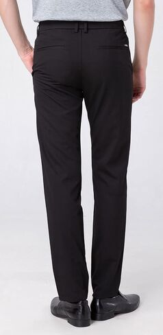 Plaid&Plain Men’s Slim Fit Dress Pants Stretch Dress Pants in Saudi Arabia