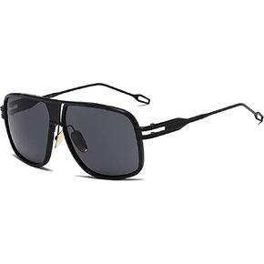 نظارات شمسية Gobiger Aviator للرجال بإطار من خليط معدني للحماية من الأشعة فوق البنفسجية بنسبة 100% مع حافظة in Kuwait