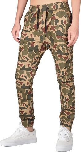 ITALY MORN Khaki Joggers Pants with Pockets for Men in Kuwait